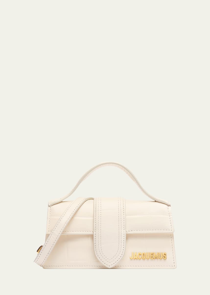 Jacquemus Le Bambino Croc-Embossed Crossbody Bag