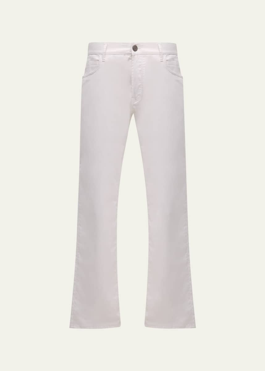 Giorgio Armani Men's Cotton-Silk Stretch Pants