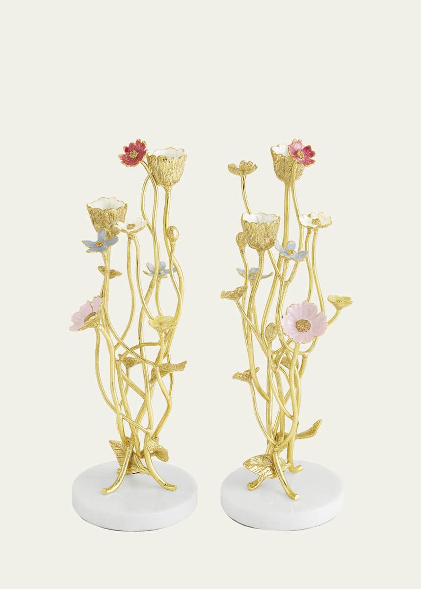 Michael Aram Wildflowers Candleholders, Set of 2