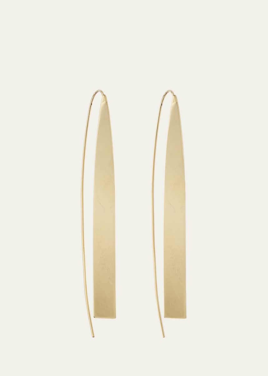 Lana Large Narrow Flat Tag Hooked On Hoops Earrings