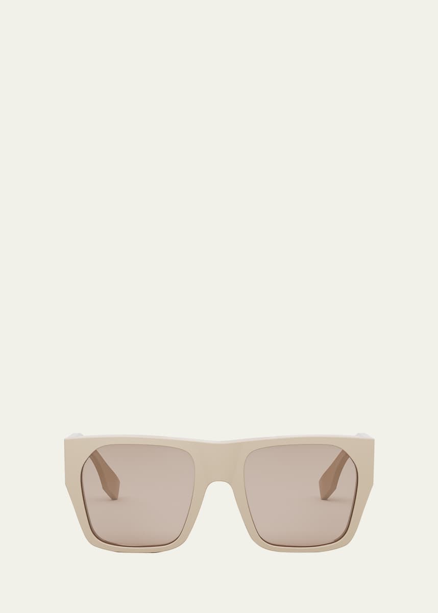 Fendi Baguette Acetate Round Sunglasses