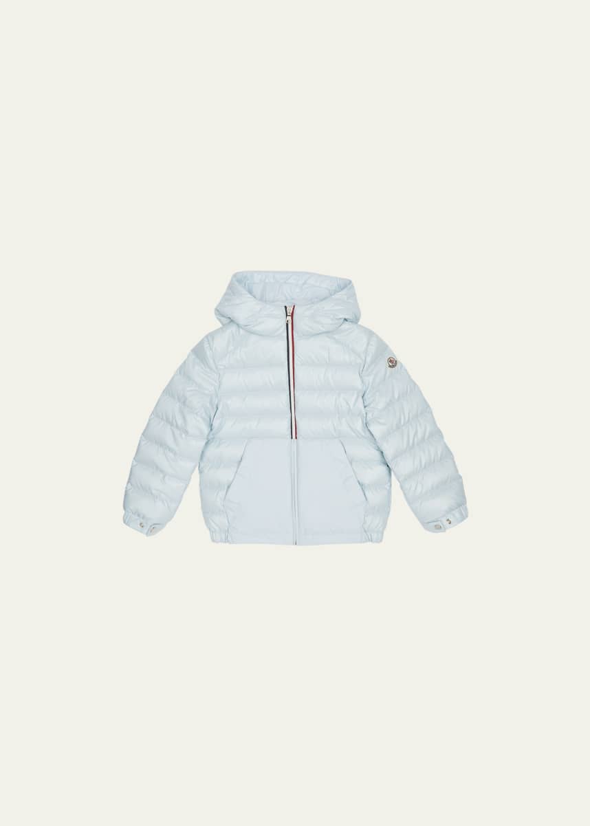 Moncler Kid's Masserau Hooded Puffer Jacket, Size 8-14