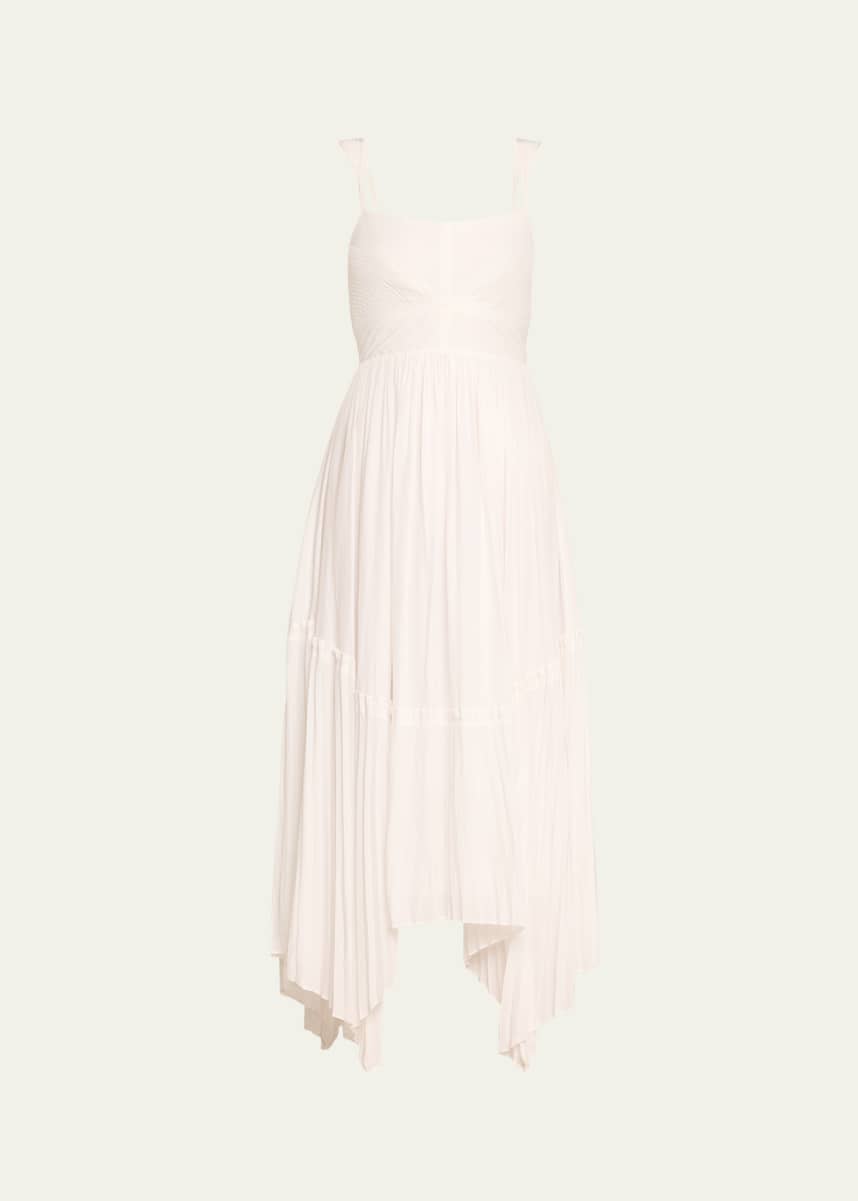 Ramy Brook August Pleated Handkerchief Dress