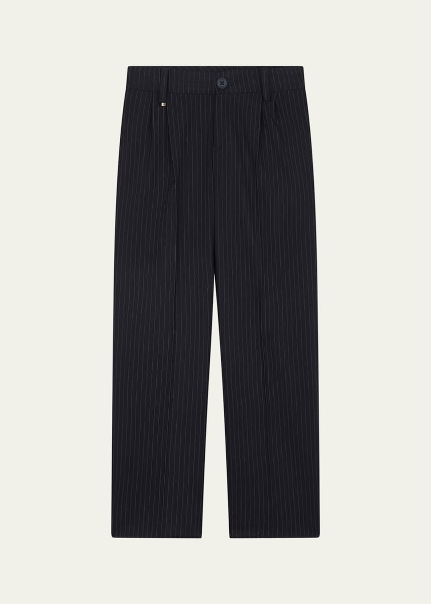 BOSS Boy's Striped Suit Pants, Size 4-16