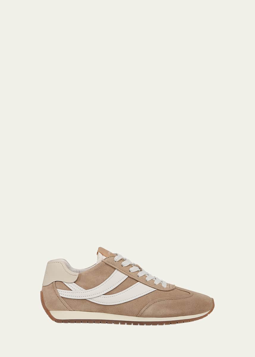 Vince Oasis Mixed Leather Retro Sneakers
