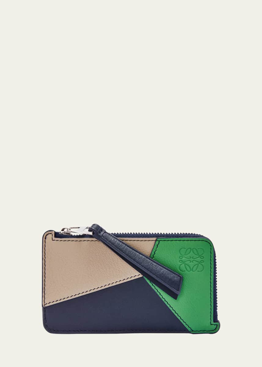 Loewe Men's Puzzle Calfskin Coin Card Holder