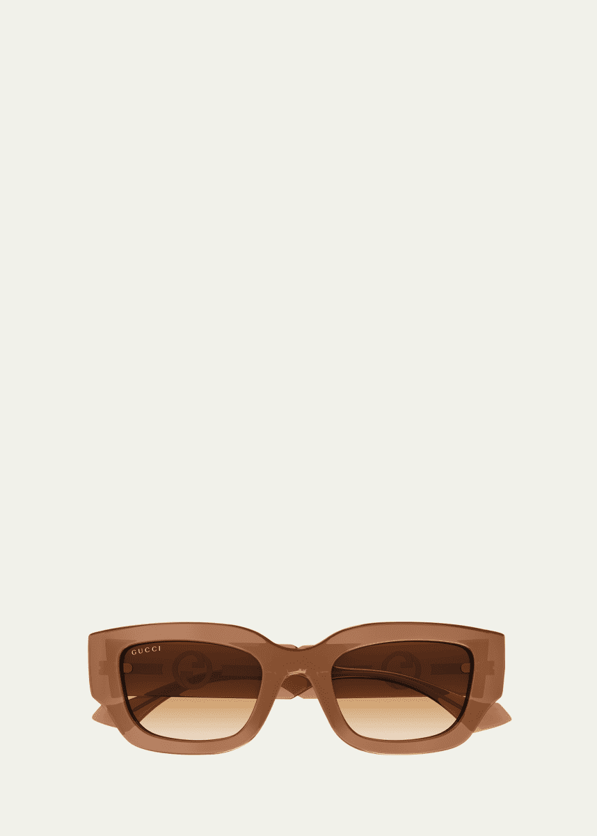 Gucci GG Logo Plastic Butterfly Sunglasses