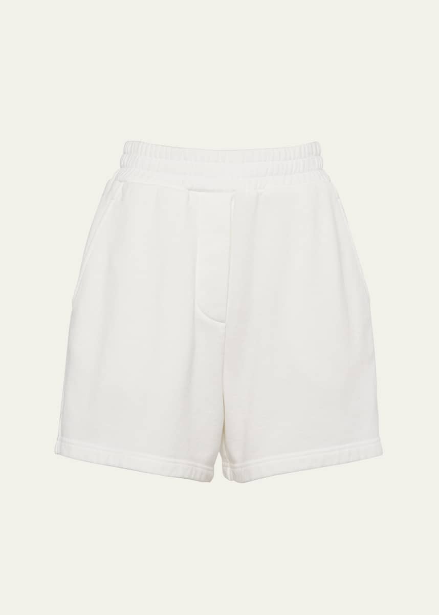 Women's Elastic Waist Shorts in White