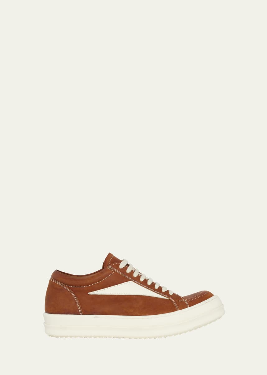 Rick Owens Scarpe Bicolor Suede Low-Top Sneakers