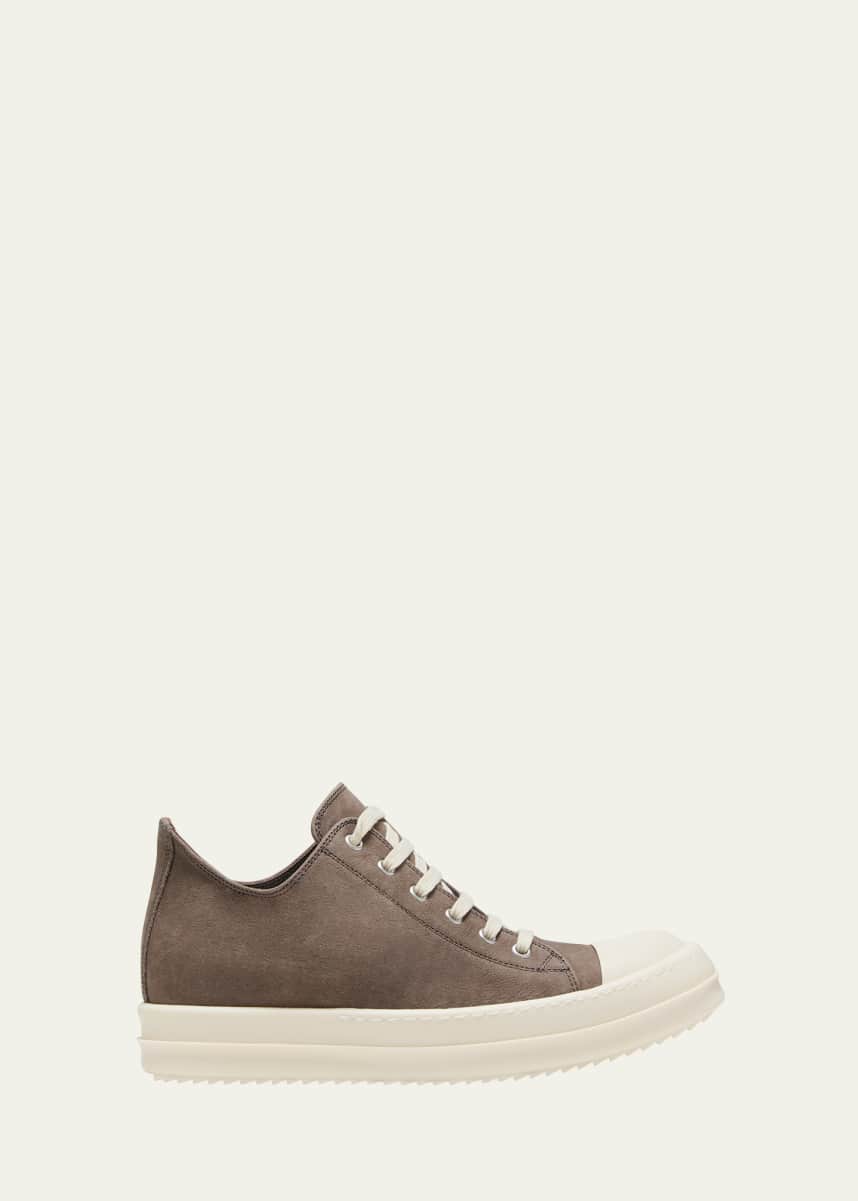 Rick Owens Scarpe Pelle Low-Top Leather Sneakers
