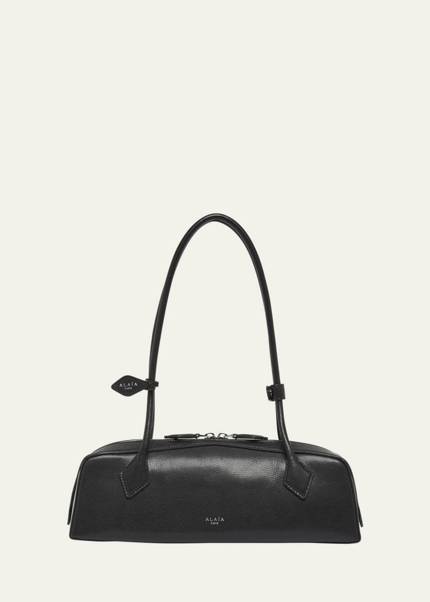 ALAIA Le Teckel Medium Shoulder Bag in Goatskin