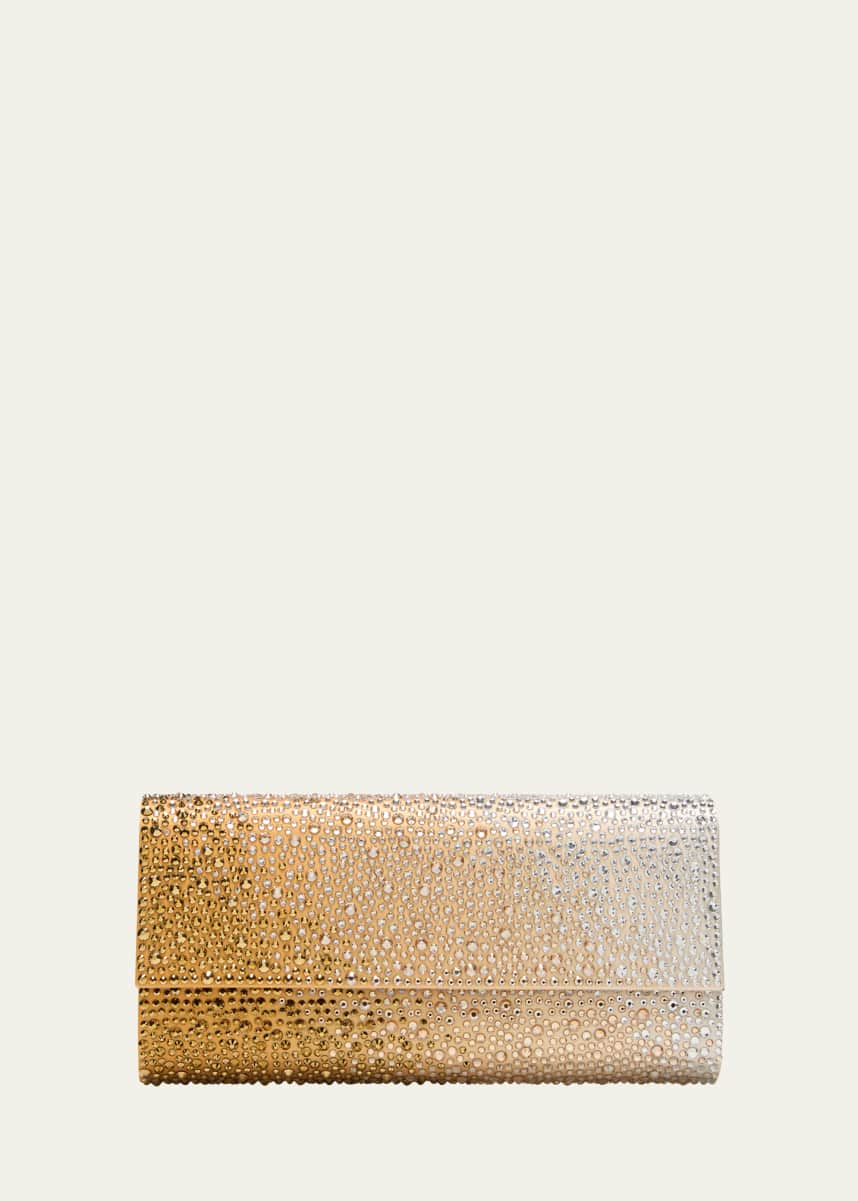 Judith Leiber Couture Perry Flap Crystal Clutch Bag