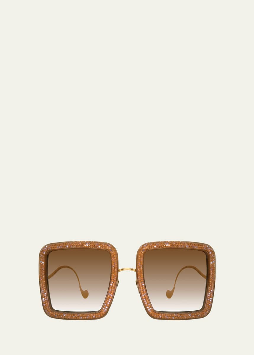 Anna-Karin Karlsson Beaming Sky Crystal & Stainless Steel Square Sunglasses