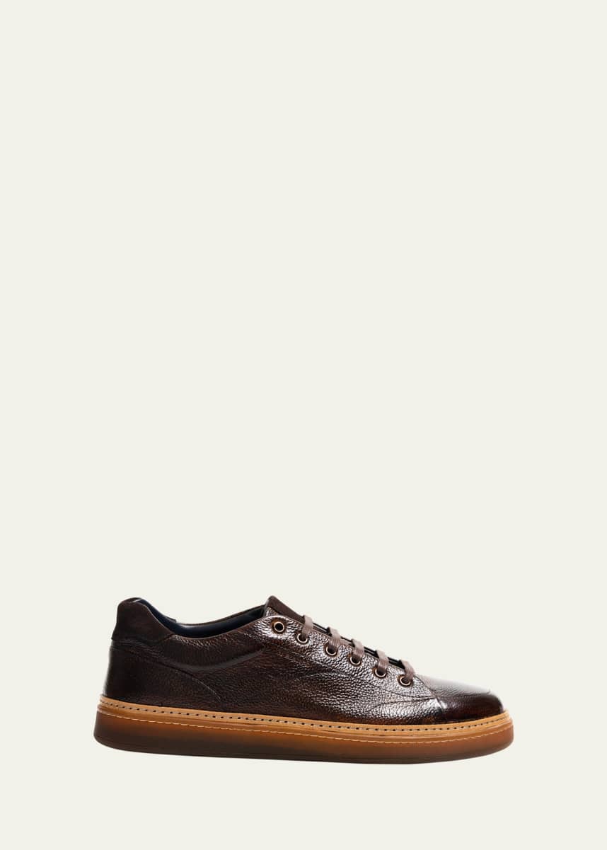 di Bianco Men's Imola Leather Low-Top Sneakers