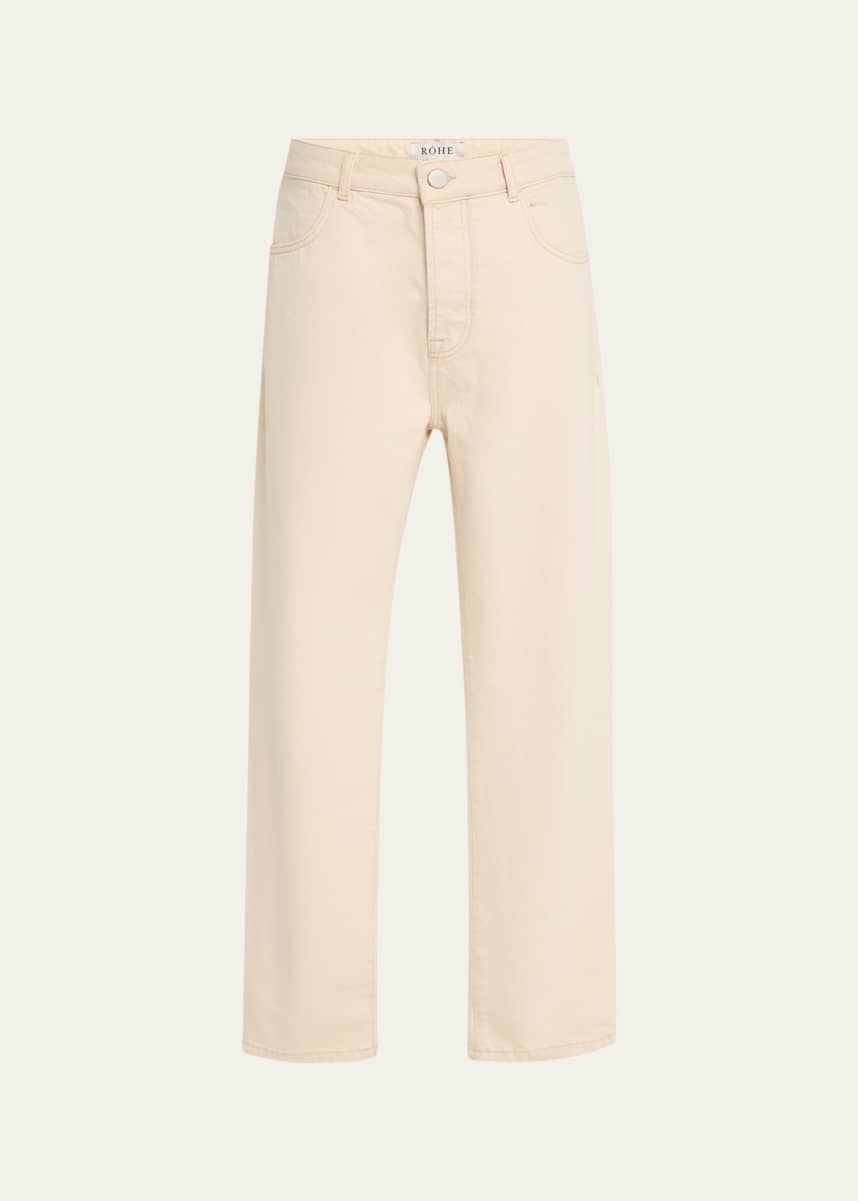 Rohe Men Men's Ecru Straight-Leg Jeans