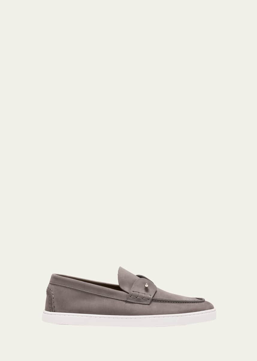 Christian Louboutin Men's Chambeliboat Nubuck Boat Shoes
