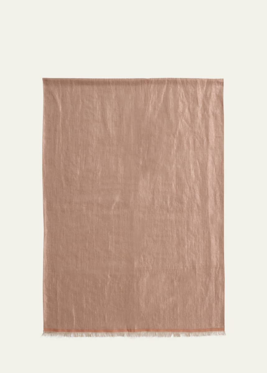 Kashmir Loom Dorukha Metallic Cashmere Wrap