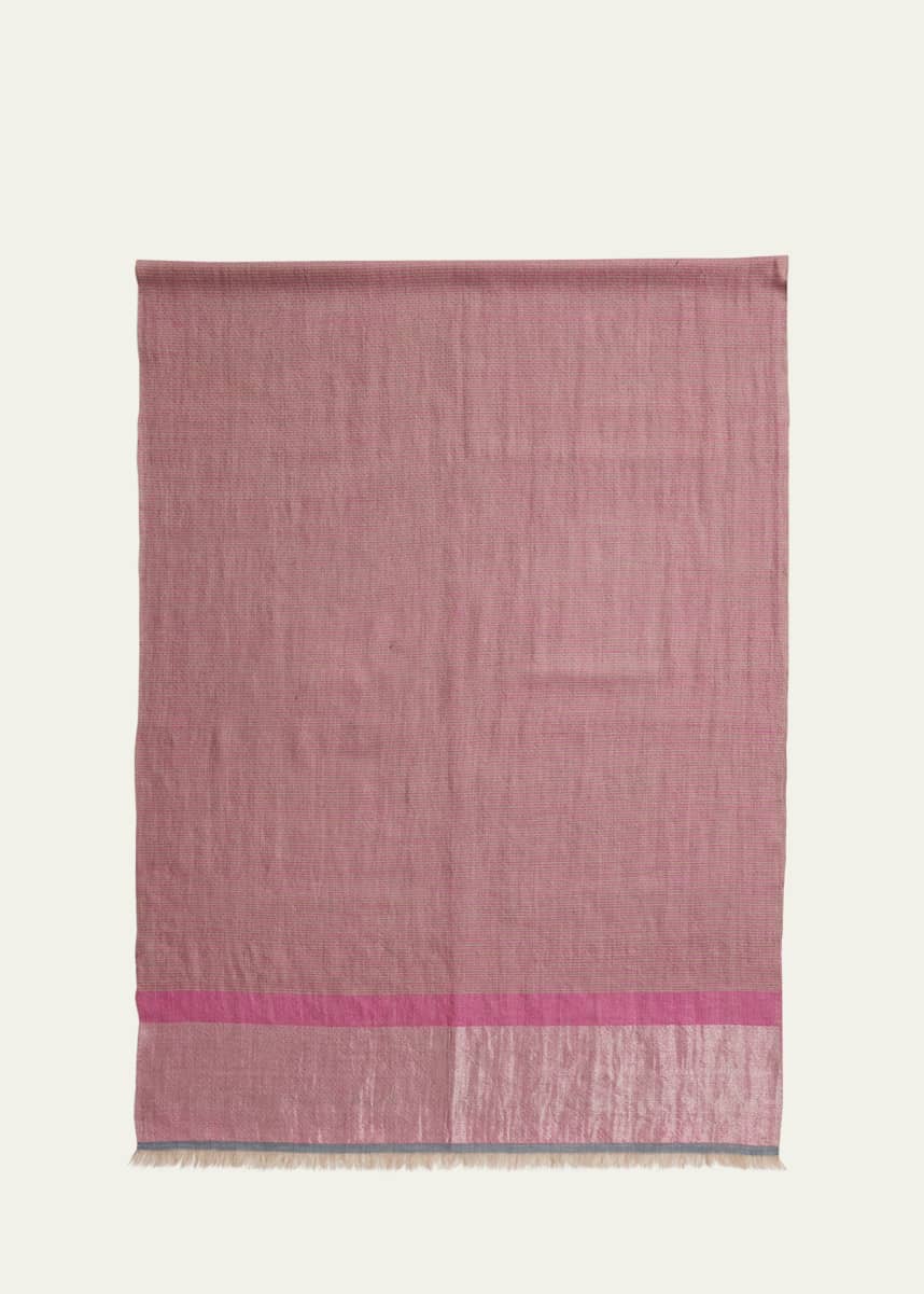 Kashmir Loom Stria Diamond Weave Cashmere Stole