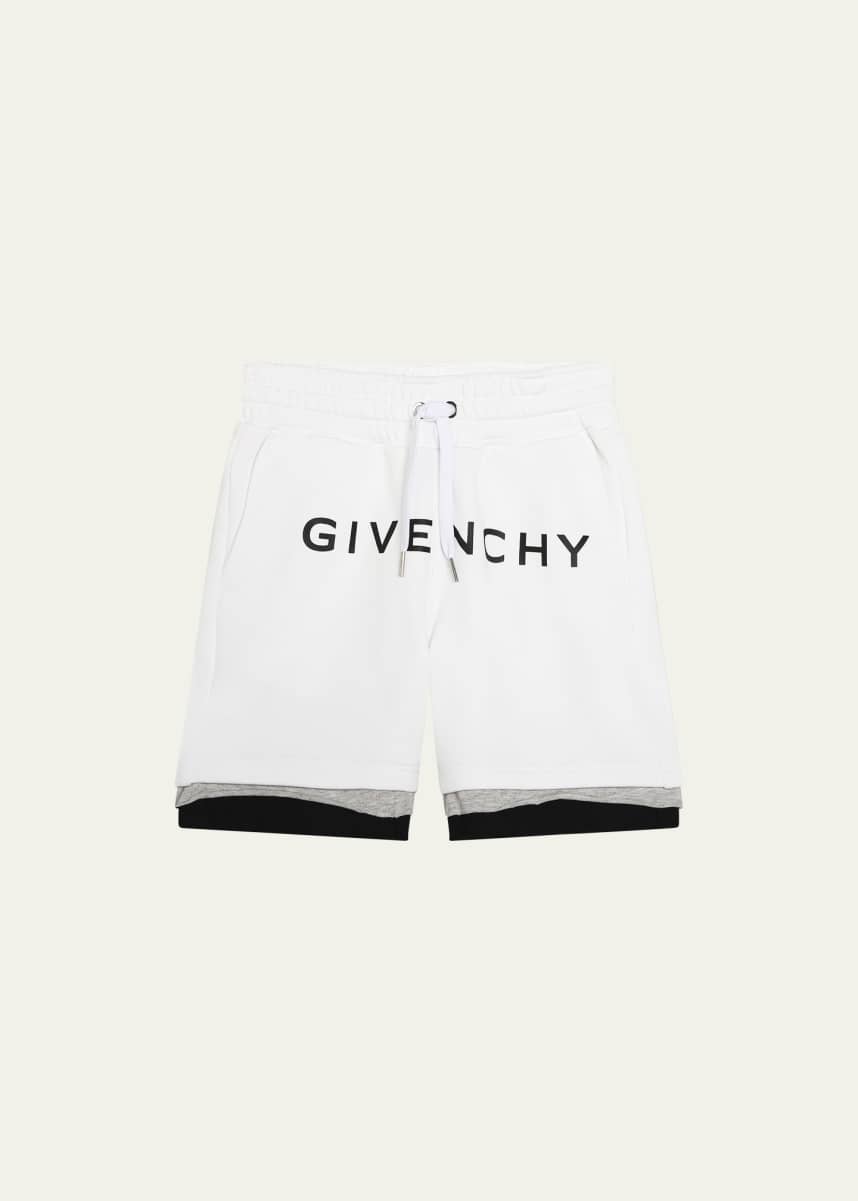 Givenchy Kids logo-appliqué cotton dress - White