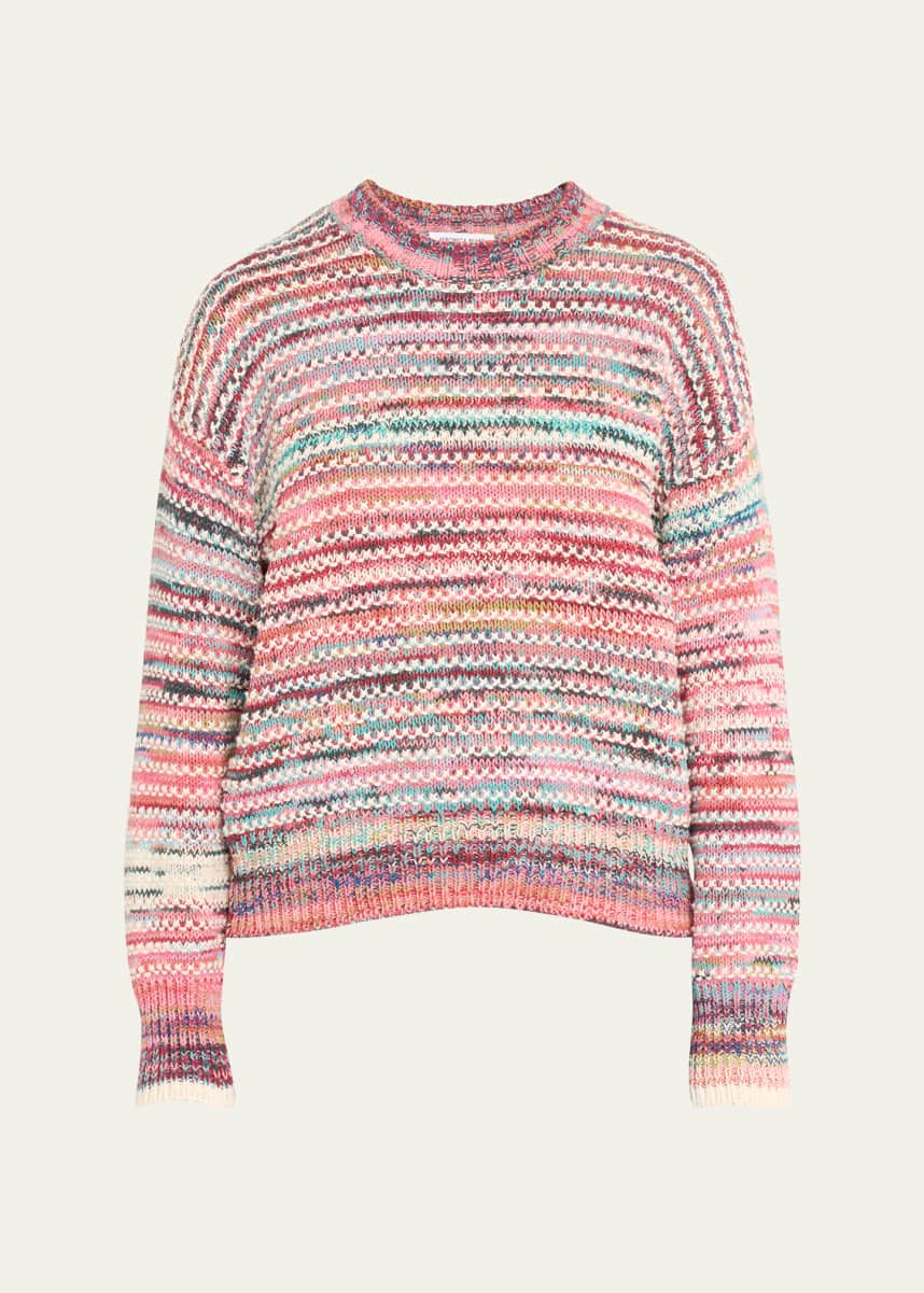 Veronica Beard Asmara Space-Dyed Crewneck Sweater