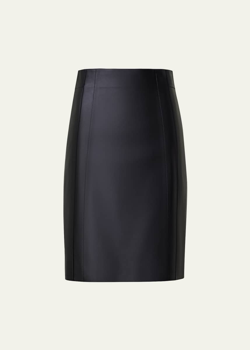 laubeblanc Front pin tuck pencil Skirt（Front Slit Pencil