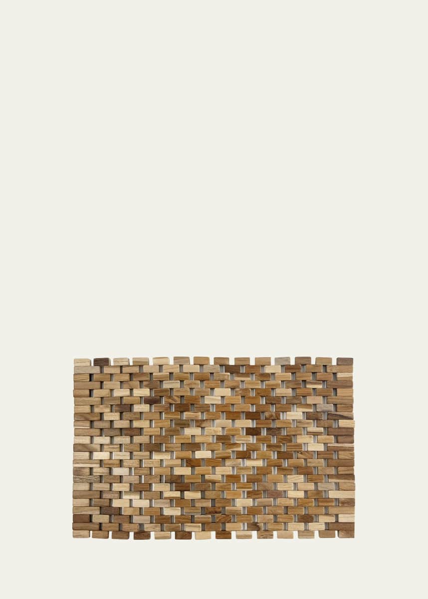 Nomi K Interlocking Wood Folding Placemat, 14" x 19"