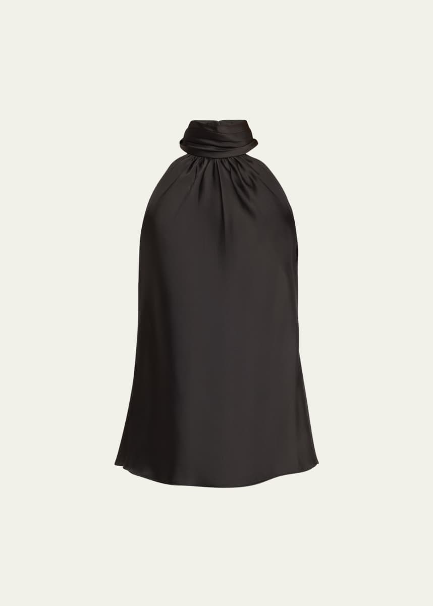 SIMKHAI Thea Cutaway-Shoulder Halter Top