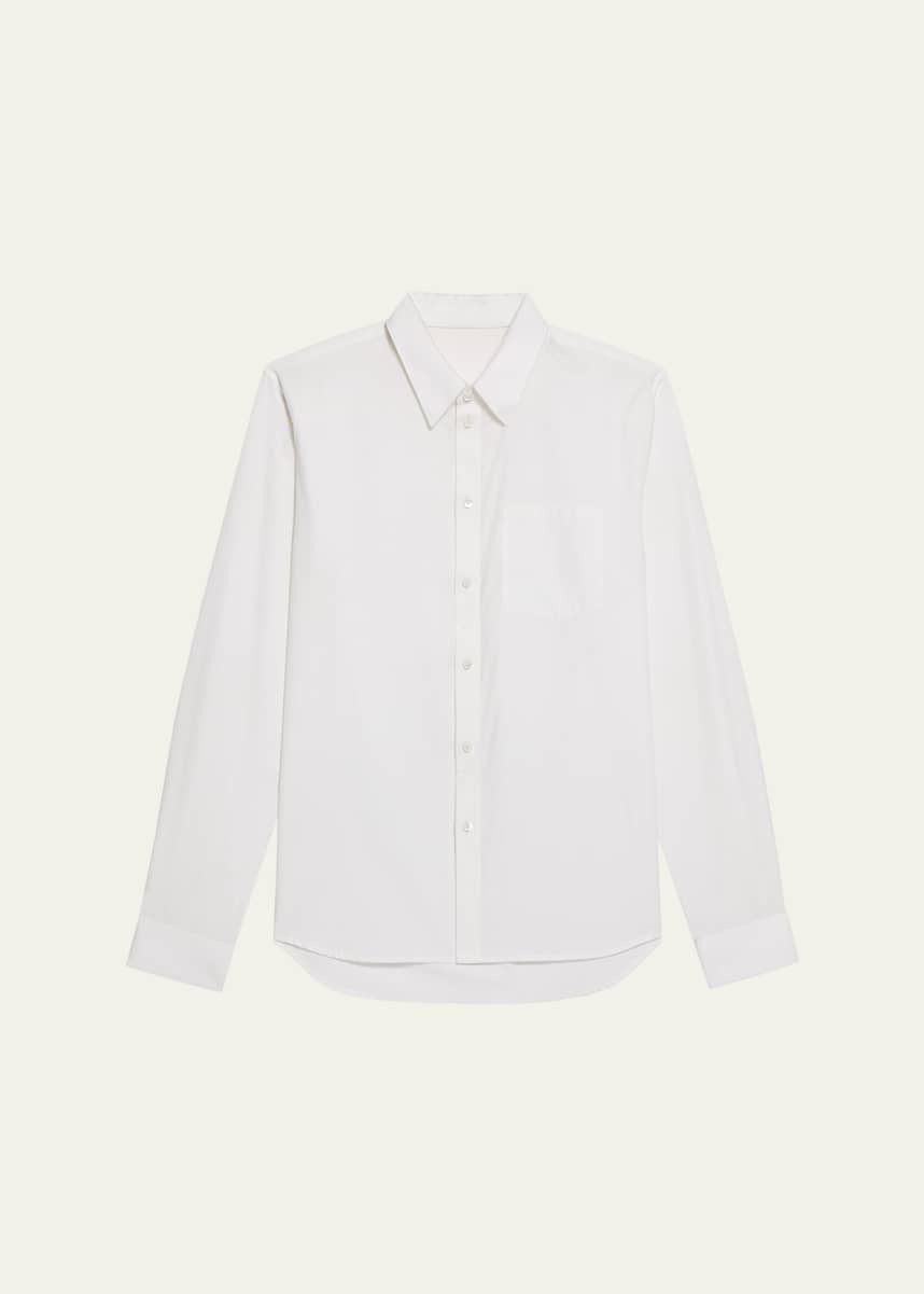 Helmut Lang Men's Classic Button-Down Soft Cotton Shirt
