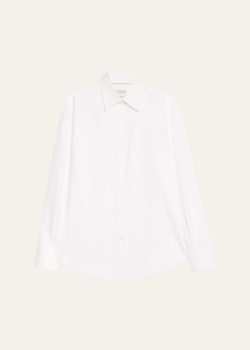 Brunello Cucinelli Men's Sea Island Cotton Sport Shirt
