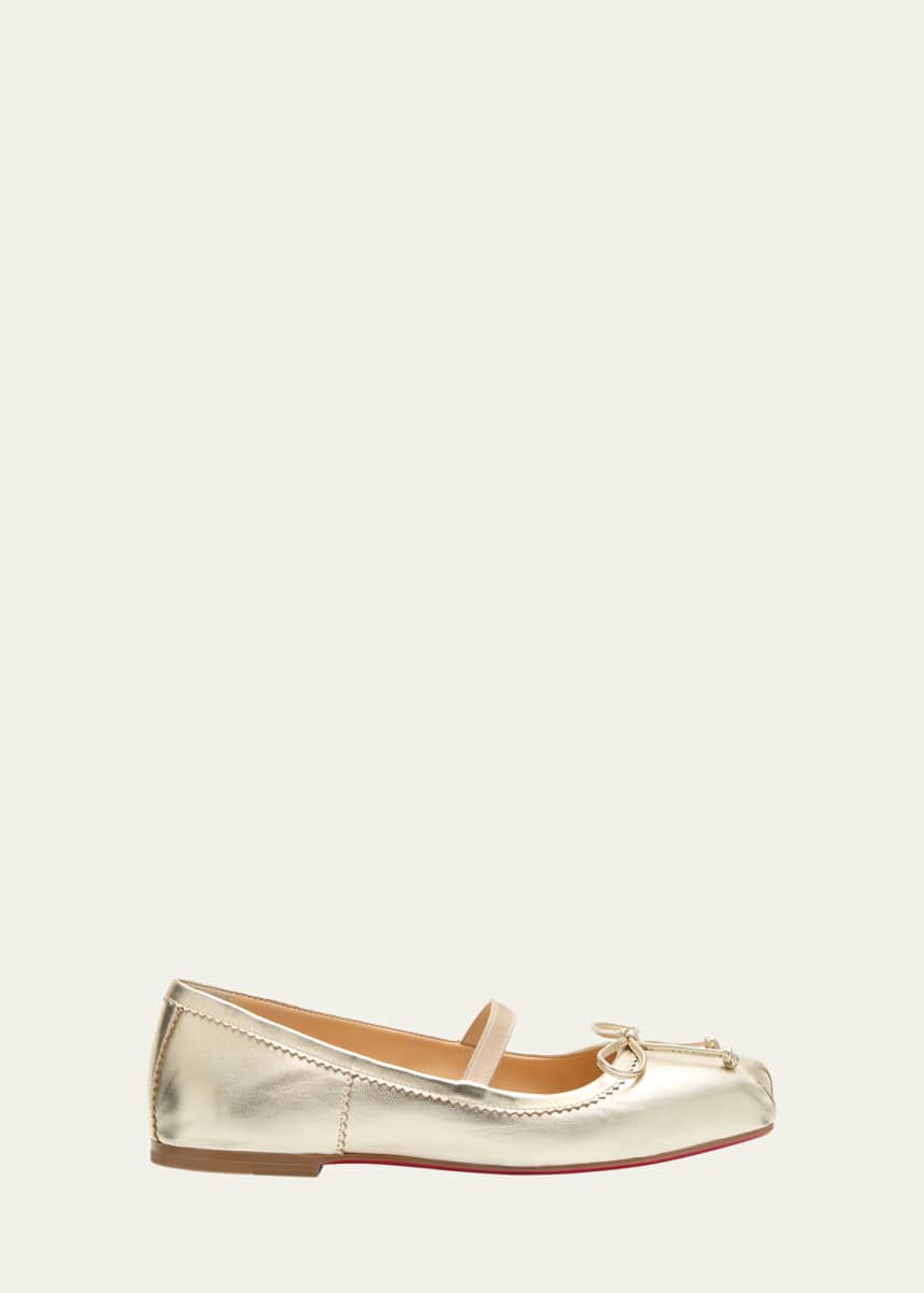 Christian Louboutin Girl's Leather Ballet Flats, Toddlers/Kids