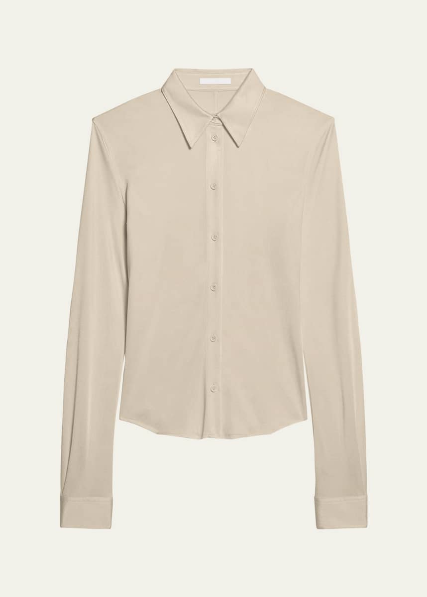 Helmut Lang Fluid Button-Front Shirt