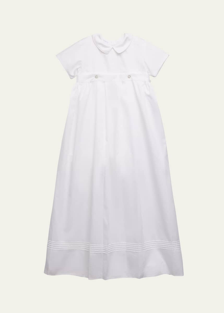 Kissy Kissy Kid's Graham Christening Button Off Gown, Size 0M-12M