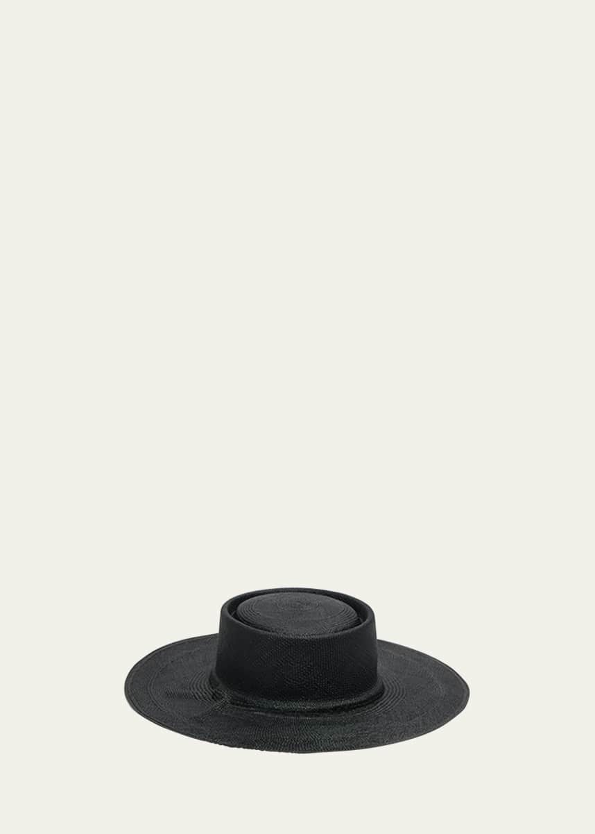 Barbisio Marlene Straw Large-Brim Hat
