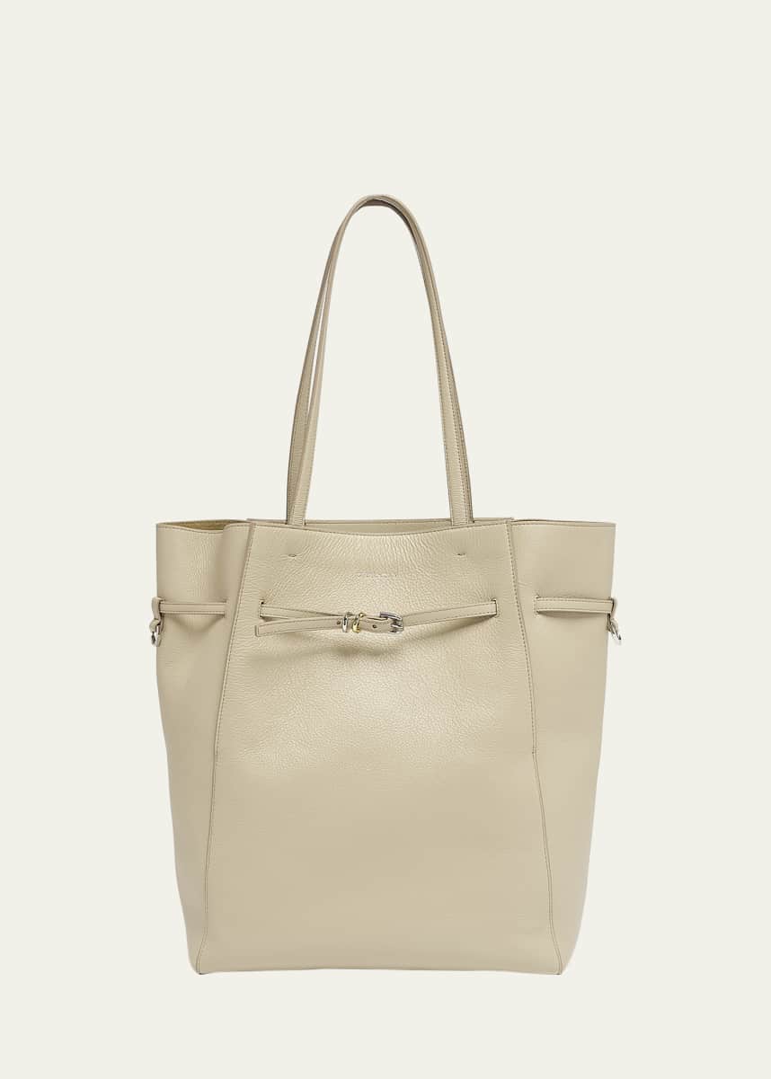 Givenchy Voyou Medium North-South Tote Bag in Tumbled Leather