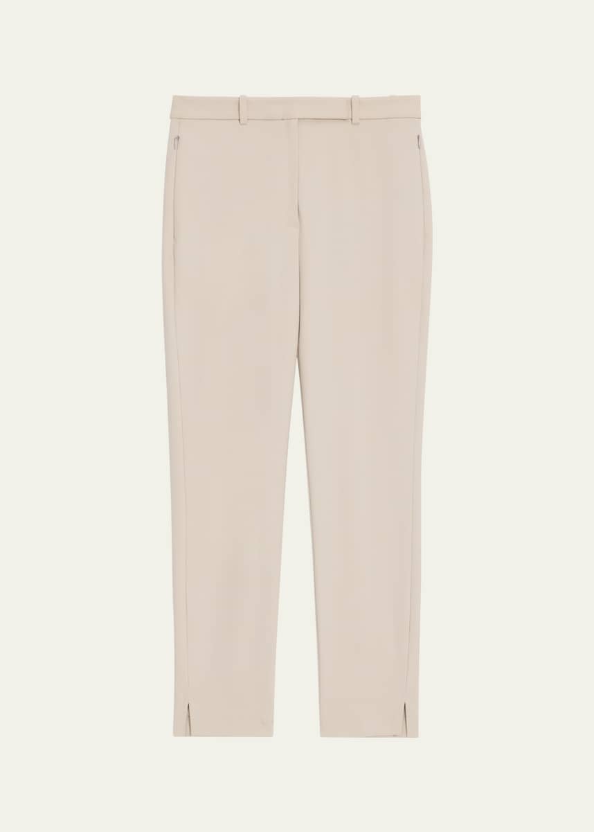 Theory Bistretch High-Waist Tapered Crop Pants