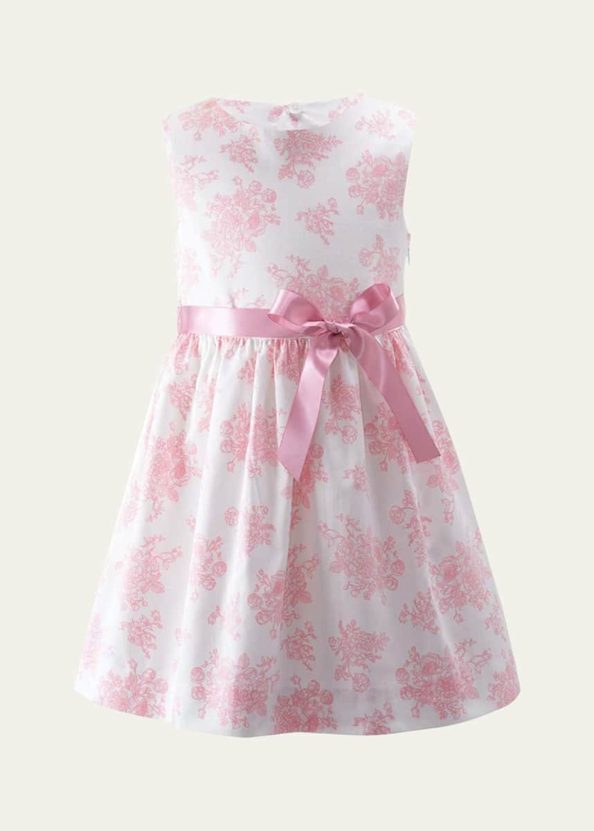 Rachel Riley Girl's Floral Toile Dress, Size 2-10