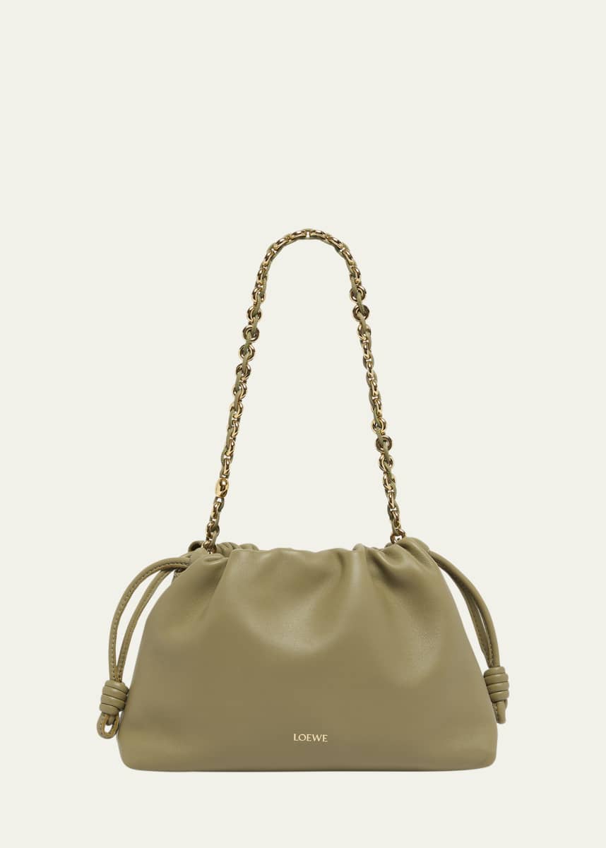 Loewe Flamenco Small Crossbody Bag in Napa Leather with Detachable Chain