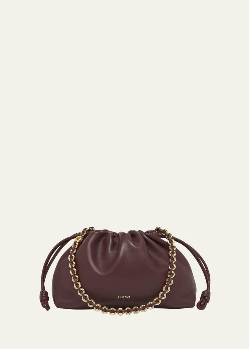 Loewe Flamenco Small Crossbody Bag in Napa Leather with Detachable Chain