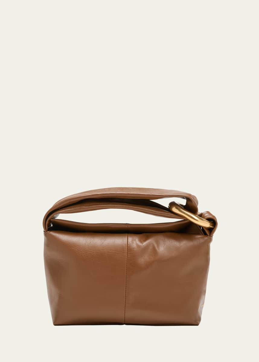Jil Sander Small Ring Calfskin Top-Handle Bag