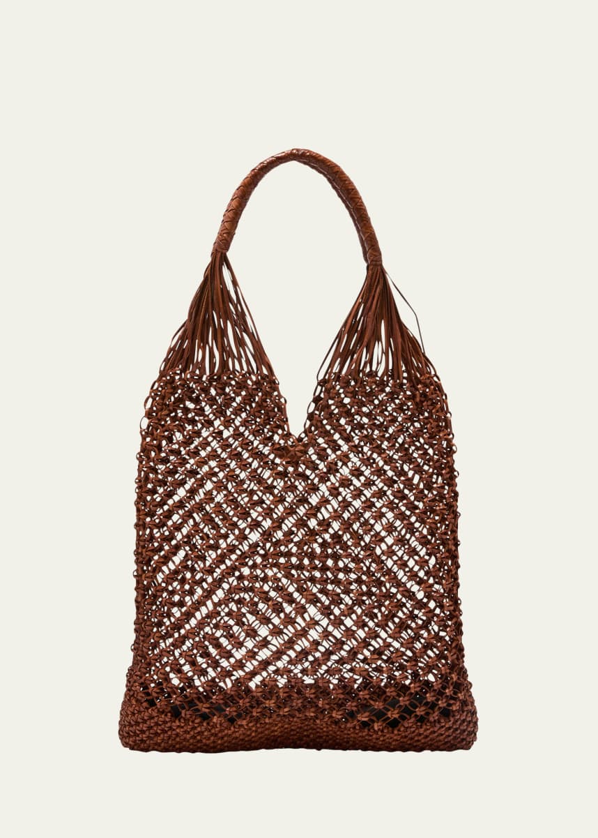 Ulla Johnson Tulia Large Knotted Leather Tote Bag