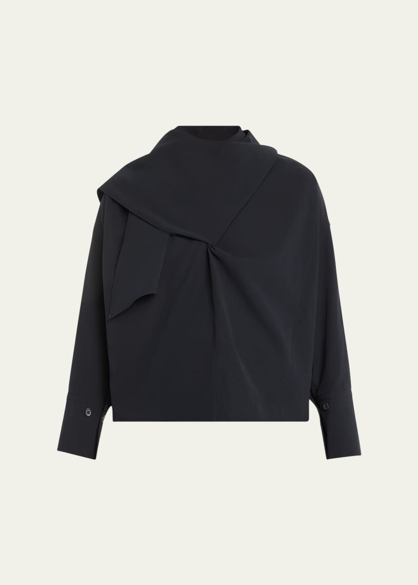 Issey Miyake 2003 twisted mesh print top