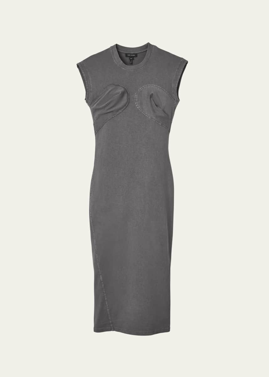 Marc Jacobs Seamed Up Body-Con Midi Dress