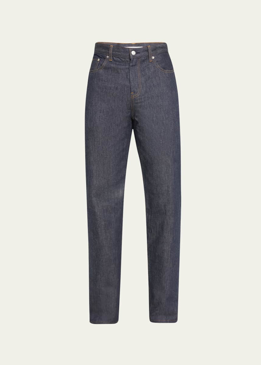 Helmut Lang Men's Mid-Rise Regular-Fit Raw Denim Jeans