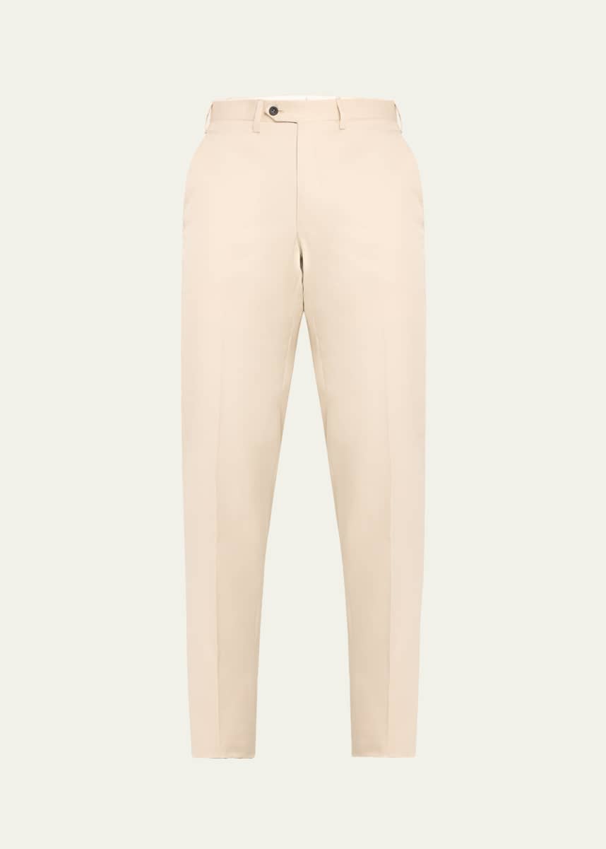 Kiton Men's Wool Twill Trousers