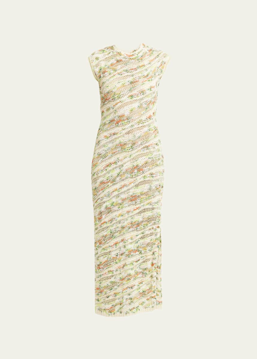 Ulla Johnson Dune Floral Pastel Short-Sleeve Knit Dress