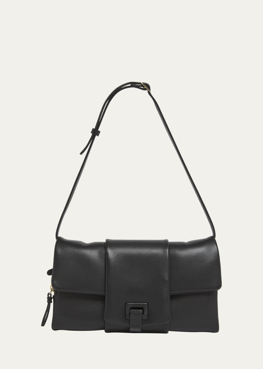 Proenza Schouler Flip Napa Leather Shoulder Bag