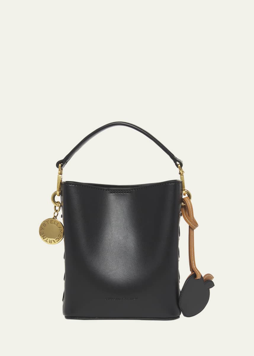 Stella McCartney Whipstitched Vegan Leather Bucket Bag