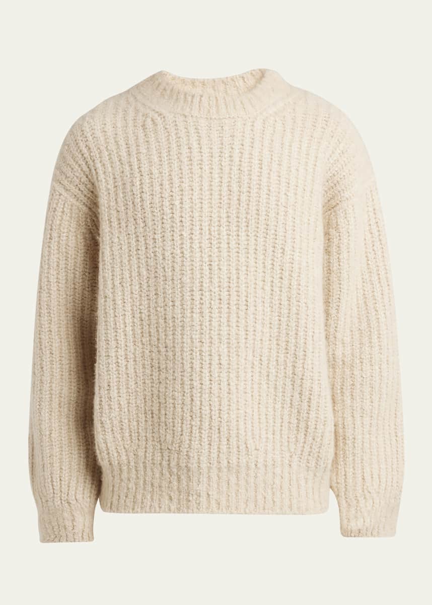 Loro Piana Men's Cocooning Cashmere Crewneck Sweater