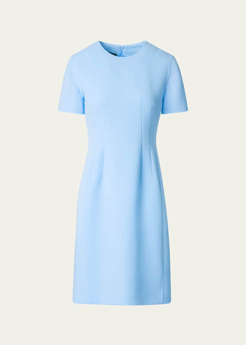 Akris Wool Princess Seam Sheath Dress