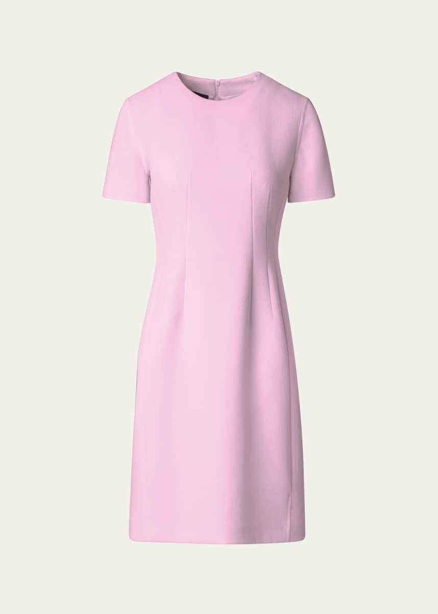 Akris Wool Princess Seam Sheath Dress